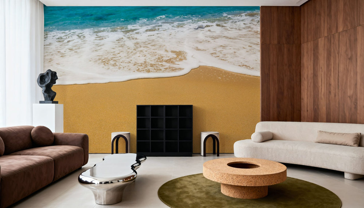 Beach Time Natural Mural Wallpaper - room preview 06