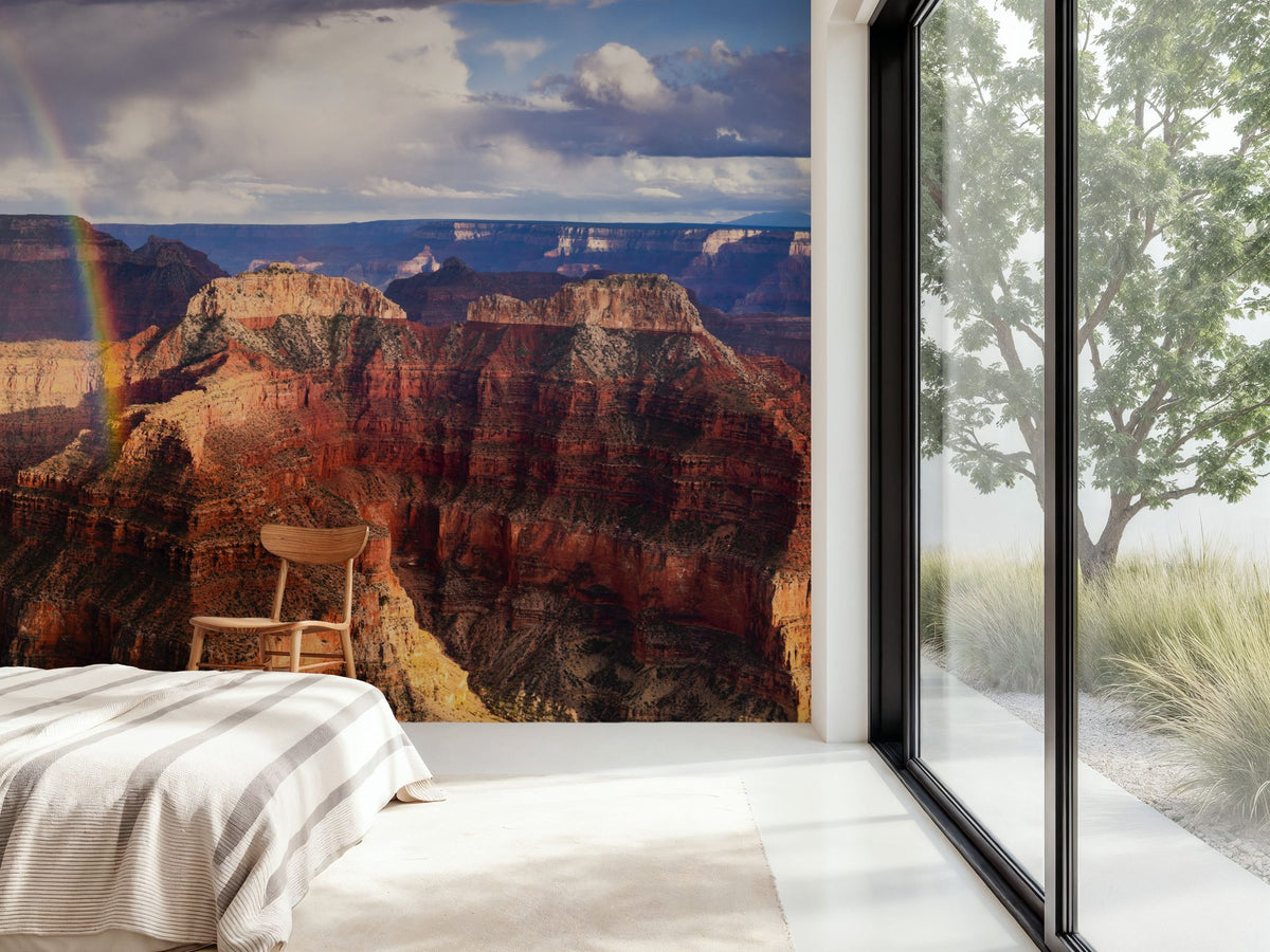 Canyon Rainbow Mural Wallpaper - room preview 06