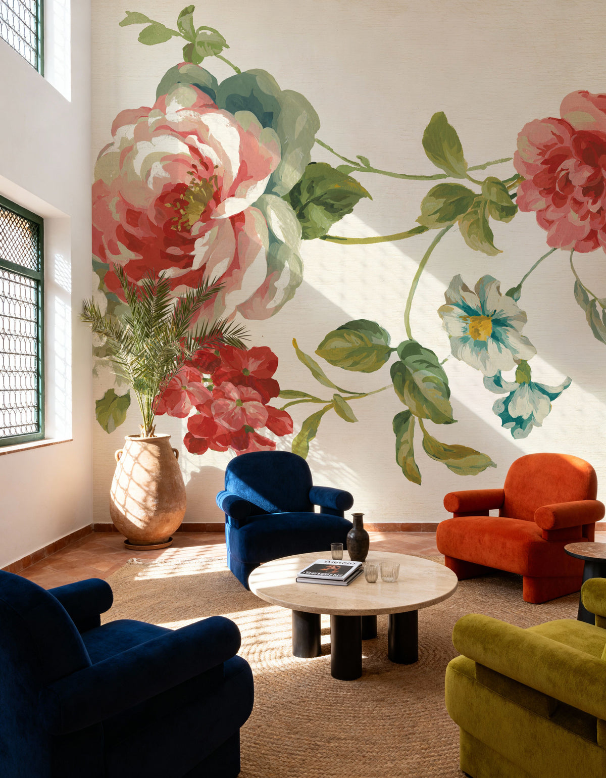 Elegant Floral II Mural Wallpaper - room preview 06