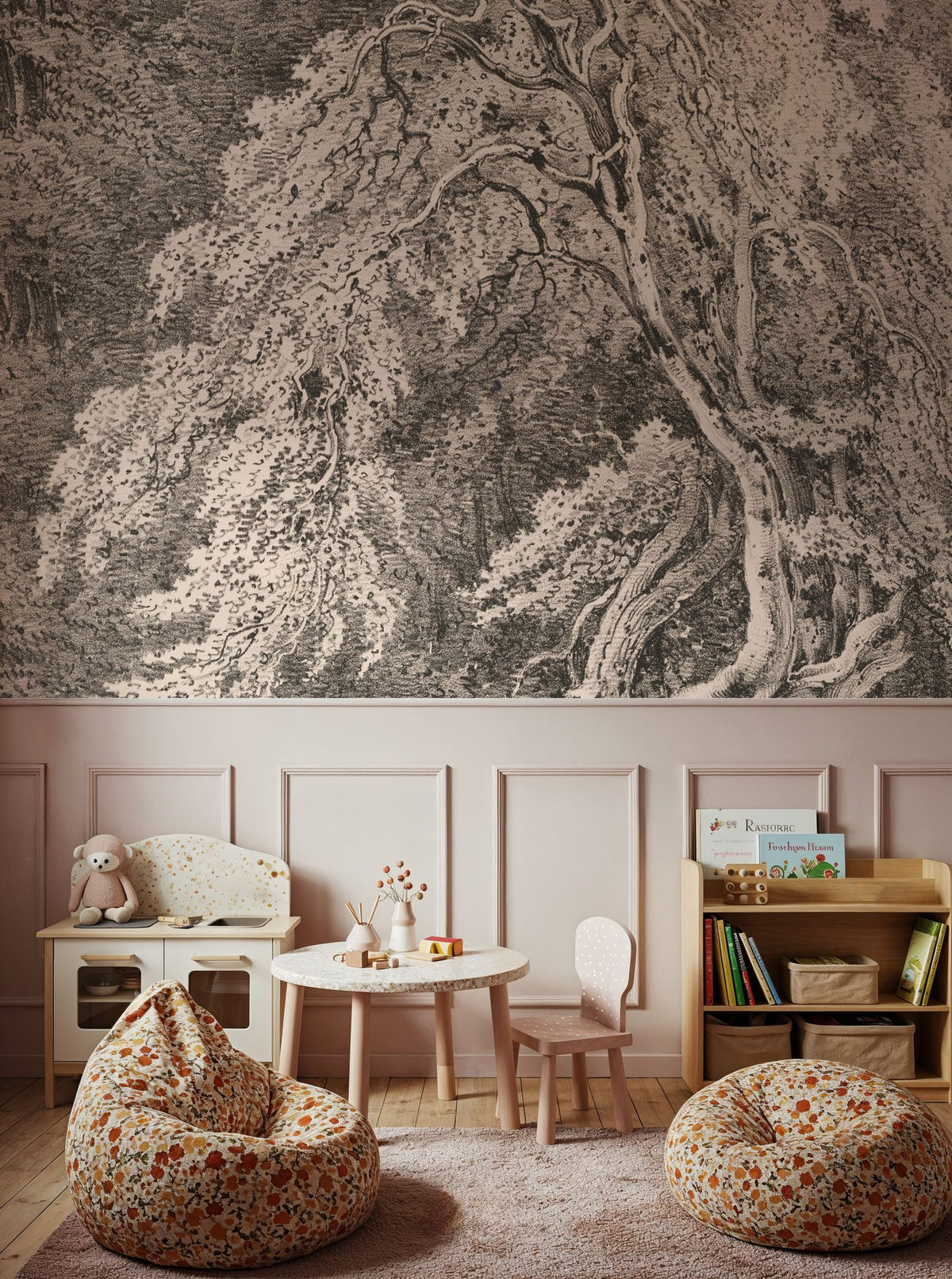Hazel Nut Tree in Holme Park Mural Wallpaper - room preview 06