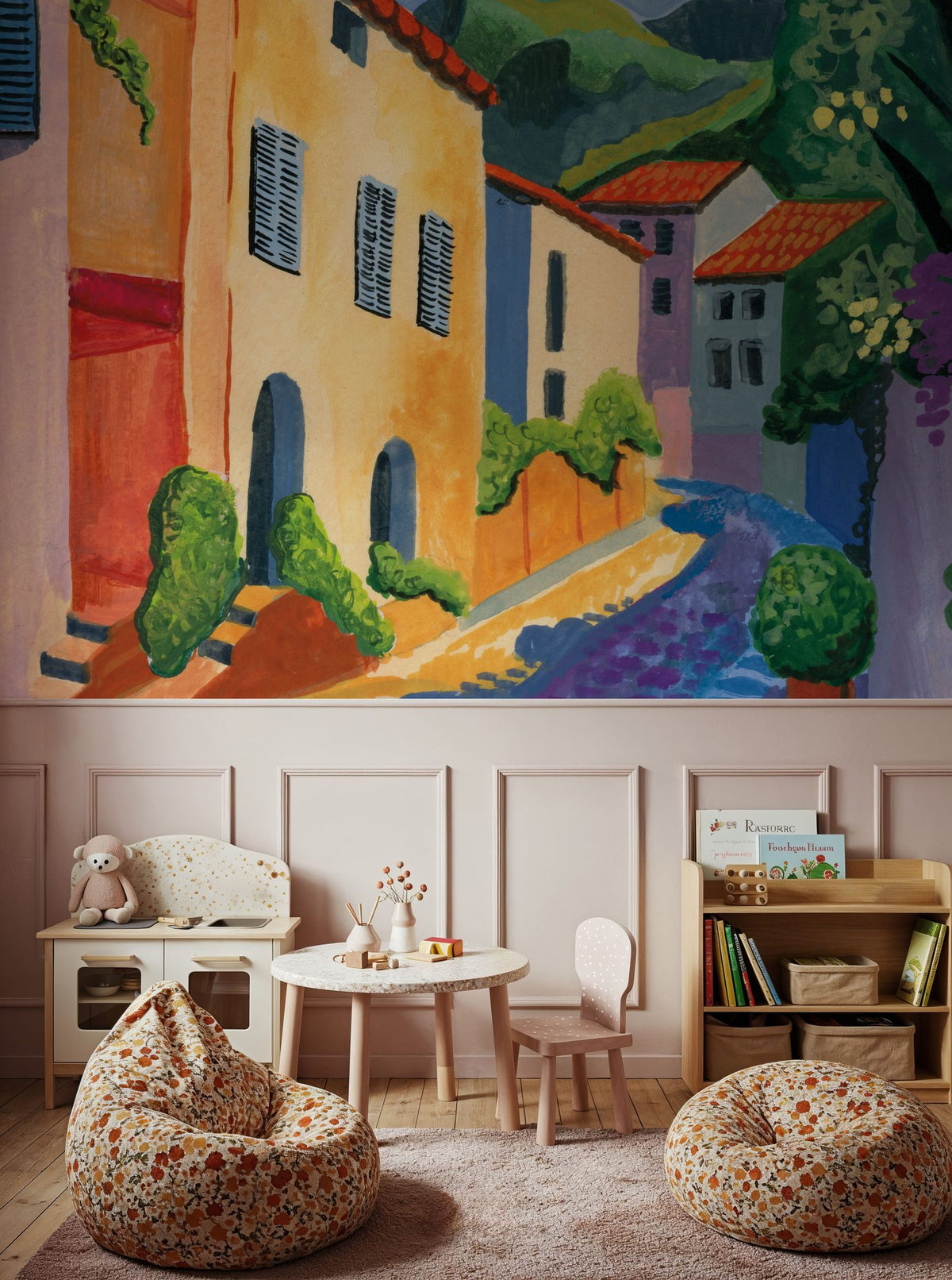 Stroll Down the Street Mural Wallpaper - room preview 06