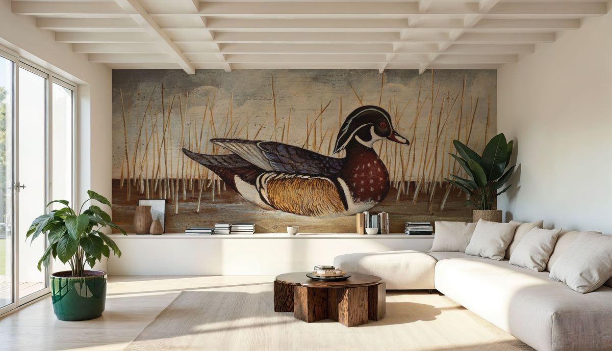 Wood Duck Mural Wallpaper - room preview 06