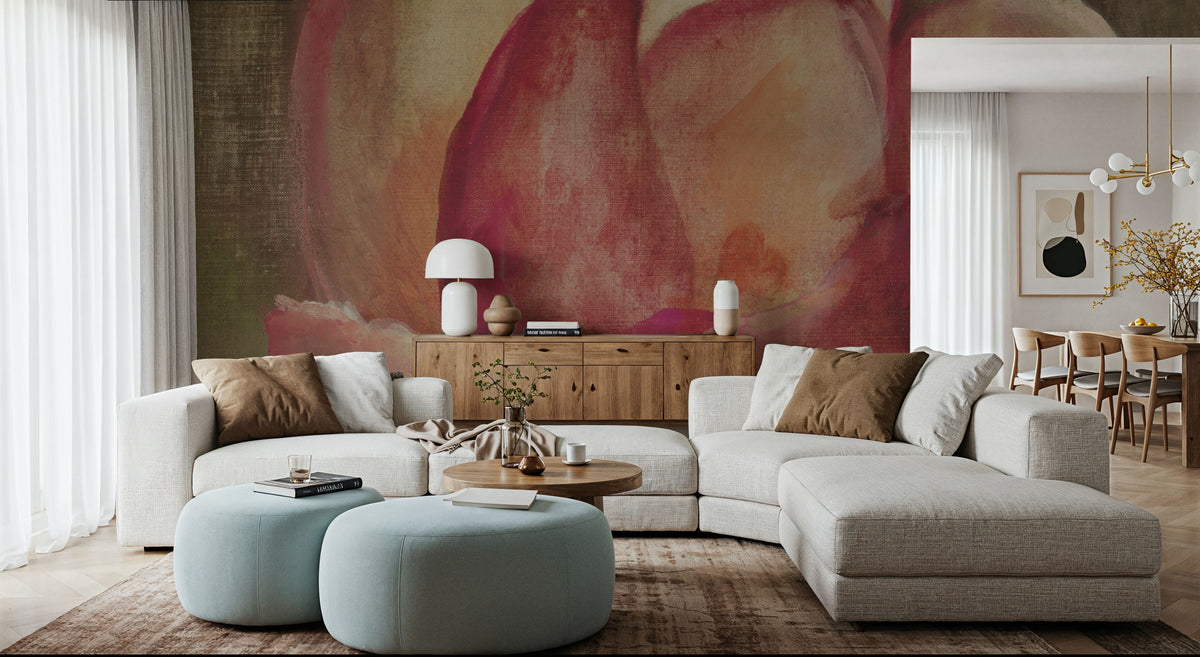 Pink Blossom Mural Wallpaper - room preview 06