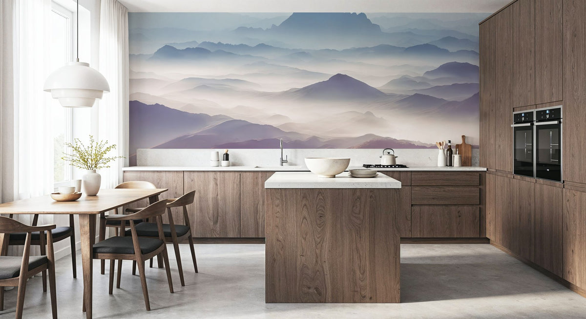 Soft Mountains Mural Wallpaper - room preview 06