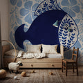 Coastal Chinoiserie V Mural Wallpaper - room preview 06