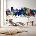 Oban Scotland Skyline Blue & Bronze Mural Wallpaper - room preview 06