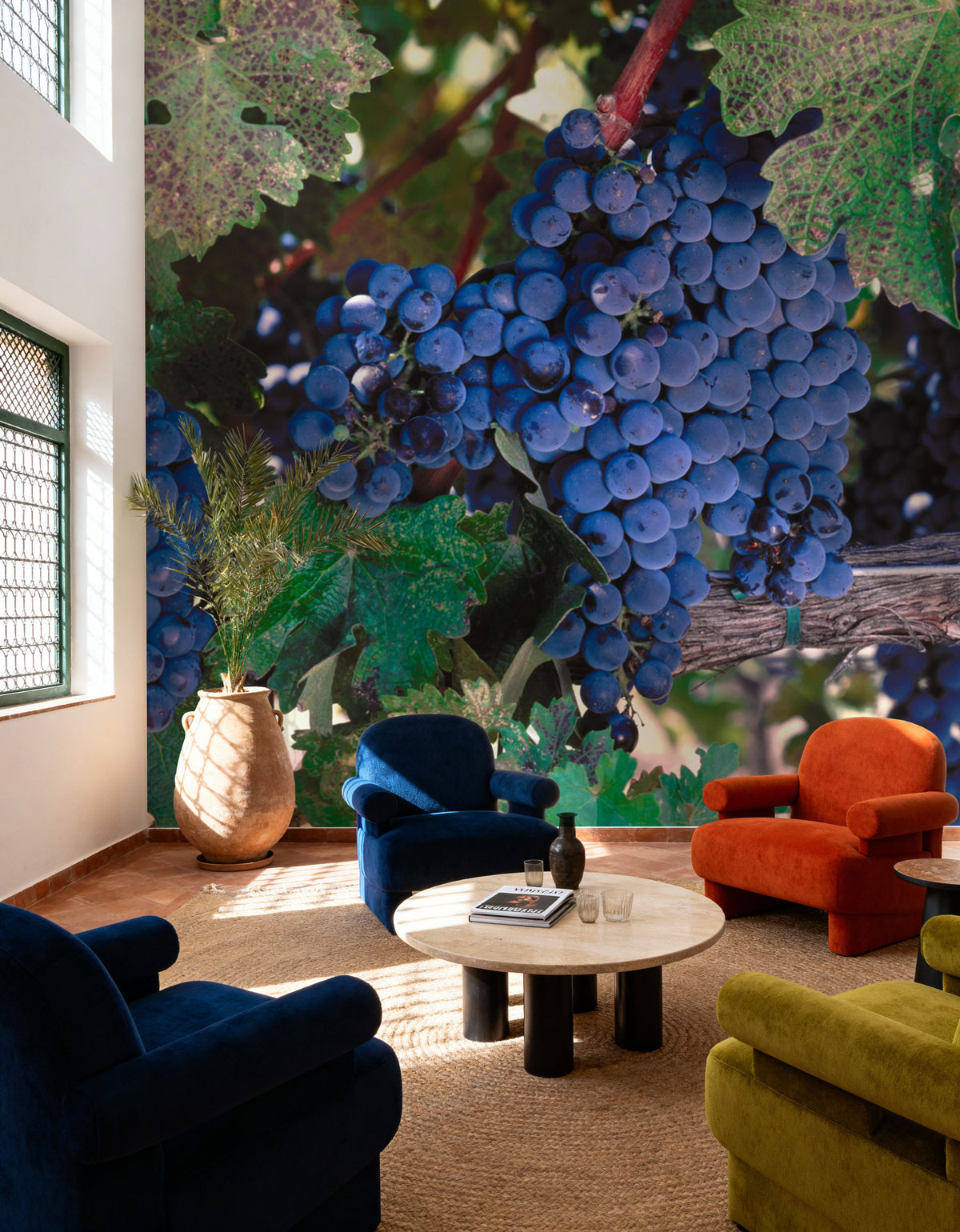 Expensive Grapes Mural Wallpaper - room preview 06