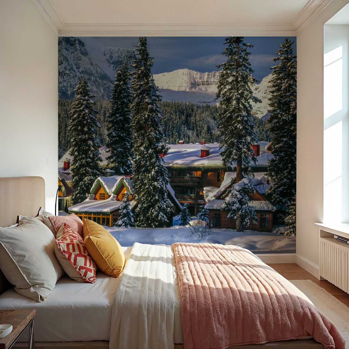 Post Hotel Lake Louise Mural Wallpaper - room preview 06