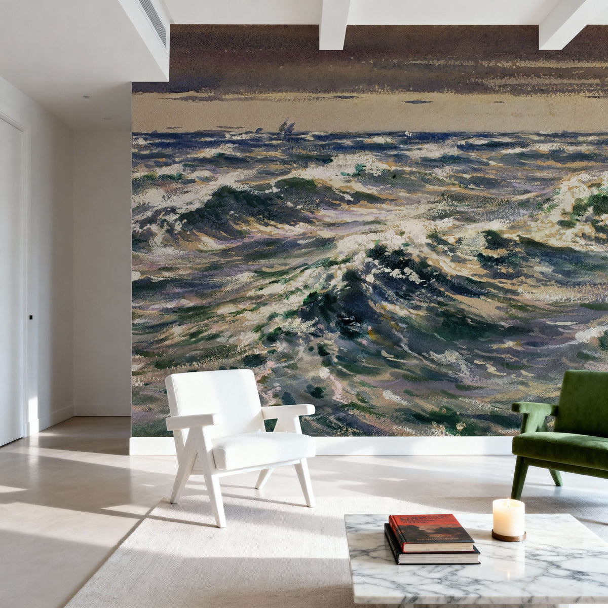 The Open Sea Mural Wallpaper - room preview 06
