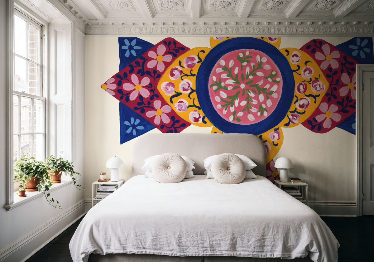 Blooming Cross I Mural Wallpaper - room preview 06