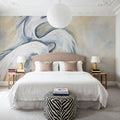 White Egret Mural Wallpaper - room preview 06