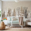 Snowy View Mural Wallpaper - room preview 06