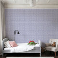 Botanical Blue Jingham Mural Wallpaper - room preview 06