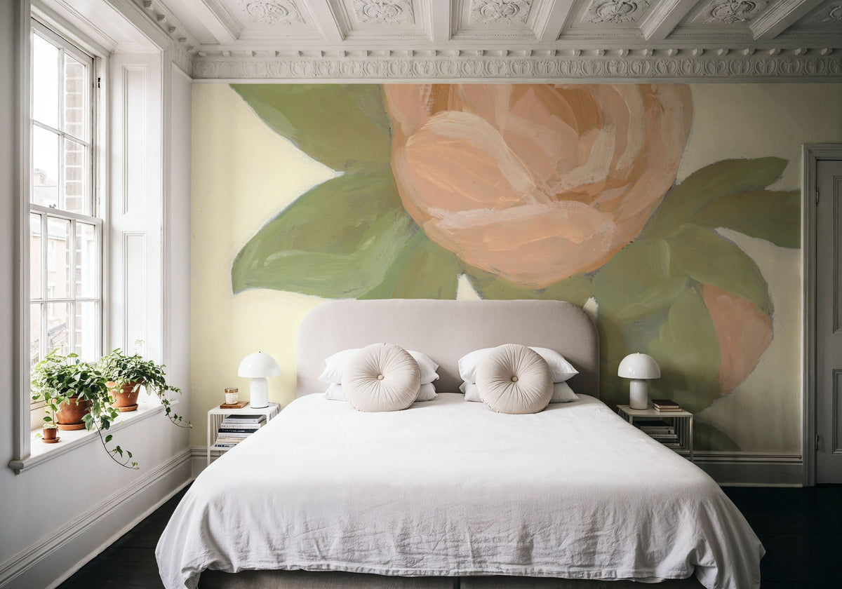 Sweet Peony Mural Wallpaper - room preview 06