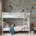 Monkey Jump, Gray Mural Wallpaper - room preview 06