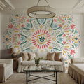 Wild Blooms VI Mural Wallpaper - Light Tone - room preview 06