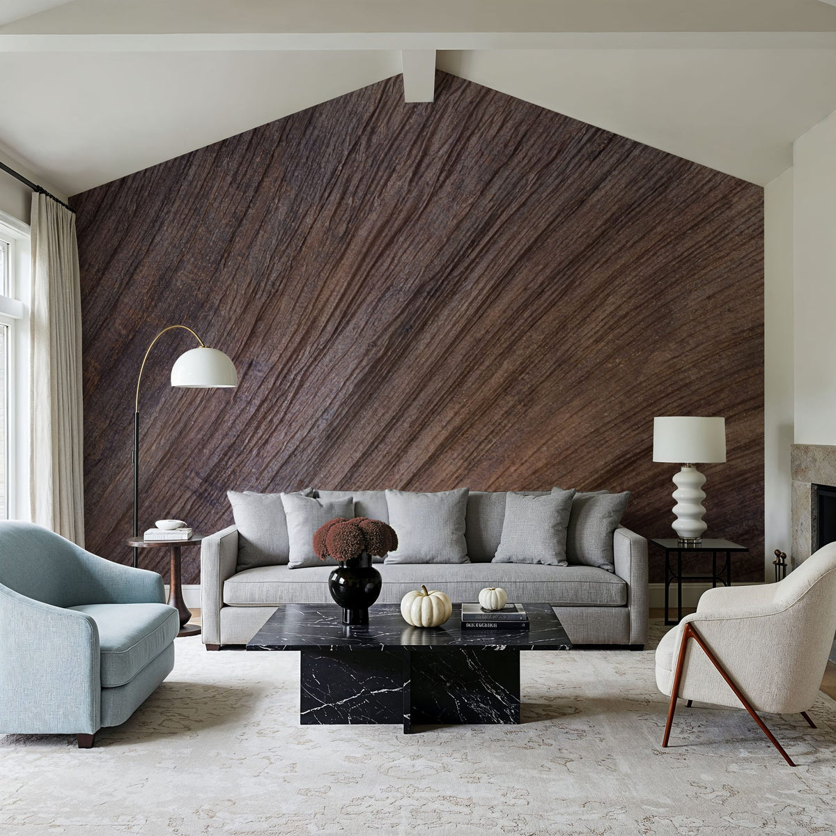 Timber Waves Mural Wallpaper - room preview 06