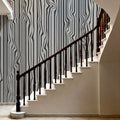 Veneer Lines, Slate Mural Wallpaper - room preview 06