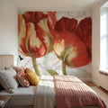 Spring Tulips Red I Mural Wallpaper - room preview 06