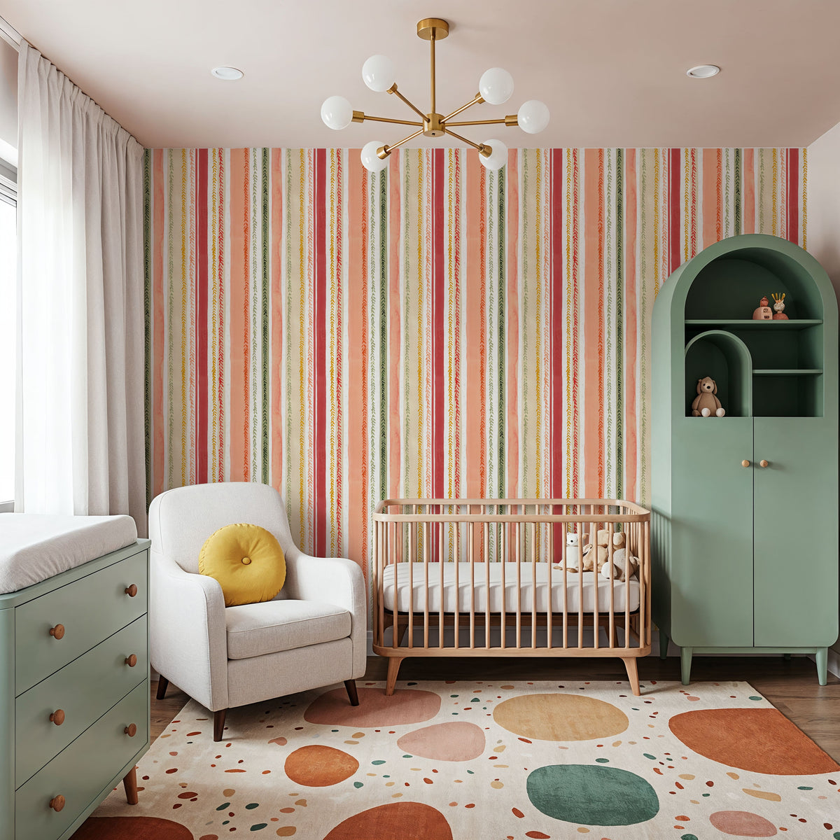 Harvest Arrows Mural Wallpaper - room preview 06