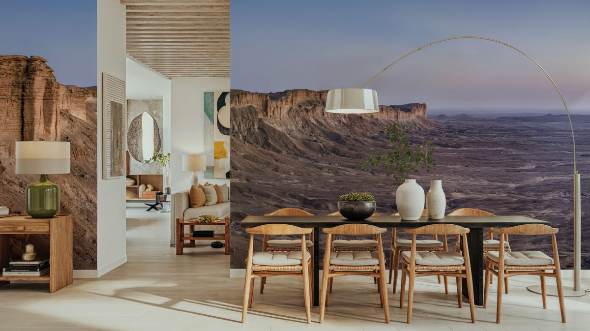 Layered Canyon Mural Wallpaper - room preview 06