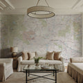 Wyoming Detailed Map Mural Wallpaper - room preview 06