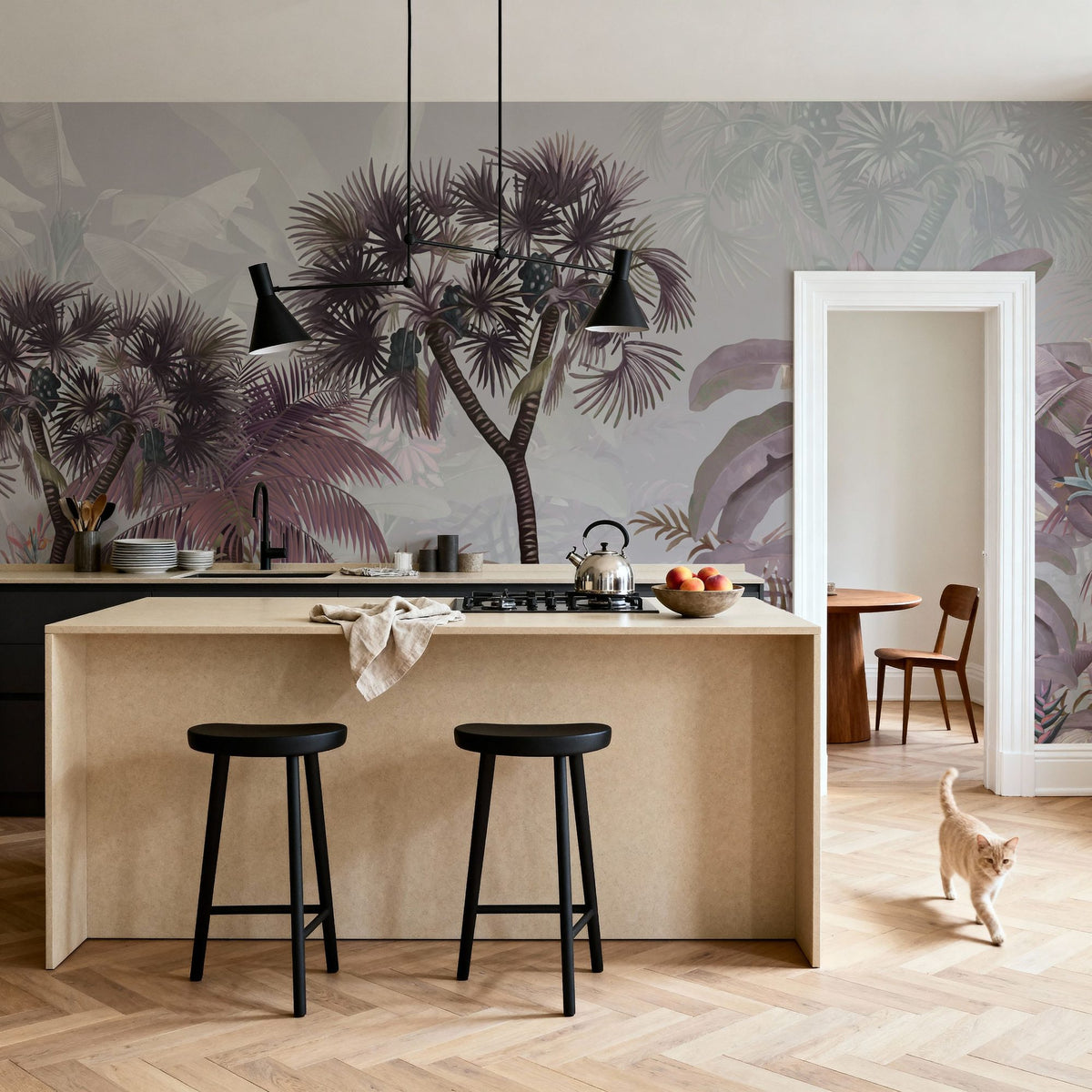Tropical Forest Strolls Skylight Mural Wallpaper - room preview 06