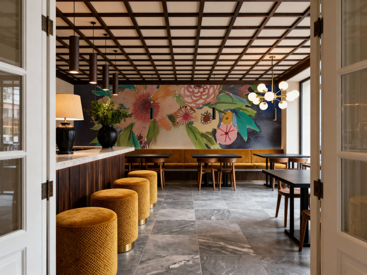 Floral Beauty IV Mural Wallpaper - room preview 06