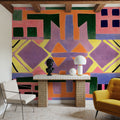 Peru Rug Pattern Mural Wallpaper - room preview 06