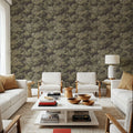 Greenwood Linden, Vintage Green Mural Wallpaper - room preview 06