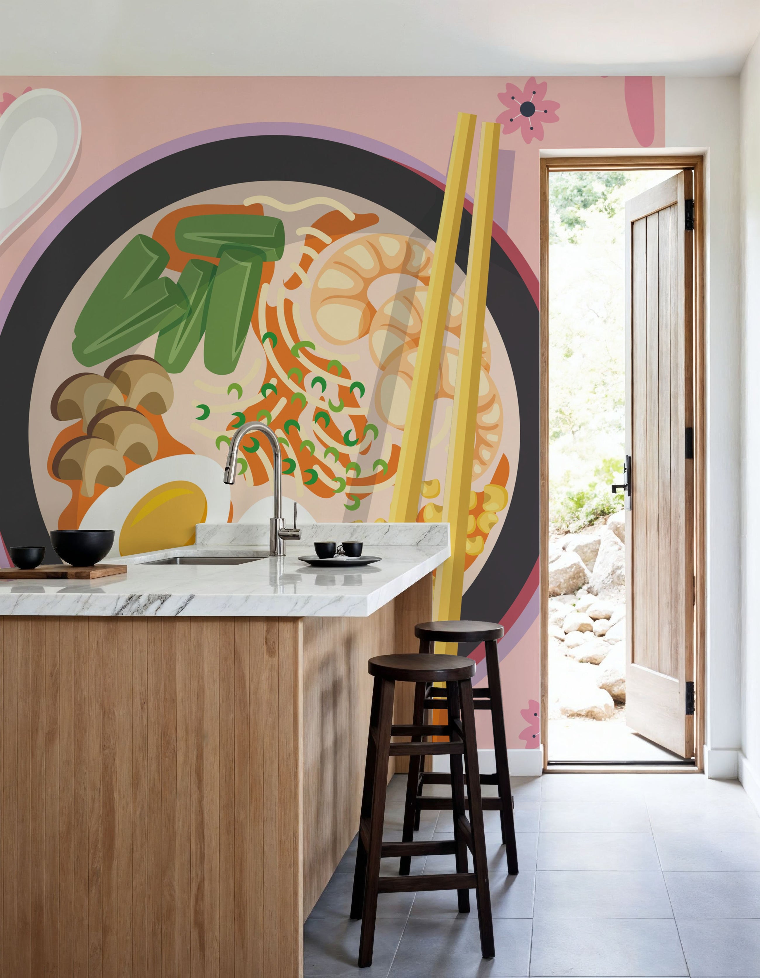 Eating Tokyo Mural Wallpaper