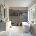 Golden Gate From Above Mural Wallpaper - room preview 06