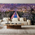 Nakameguro Cherry Blossom Mural Wallpaper - room preview 06