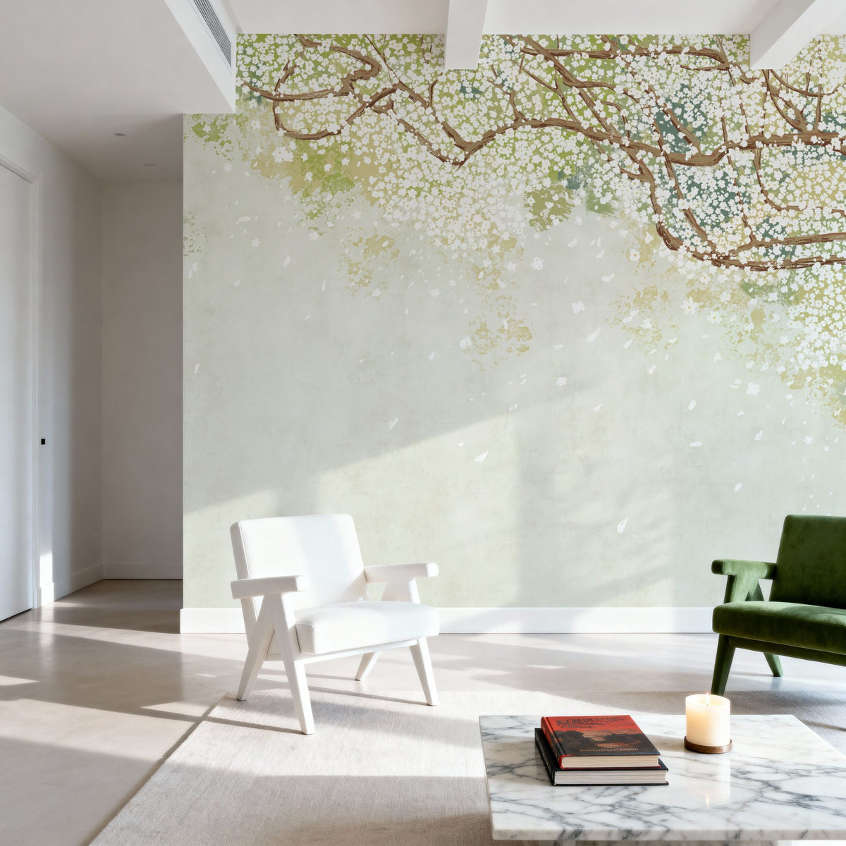 Kyoto Leaves Mural Wallpaper - room preview 06