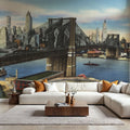 Greetings From Brooklyn Bridge Mural Wallpaper - room preview 06