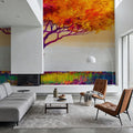 Violet Flame Tree Mural Wallpaper - room preview 06