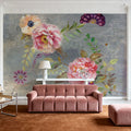Peonies and Paisley Mural Wallpaper - room preview 06