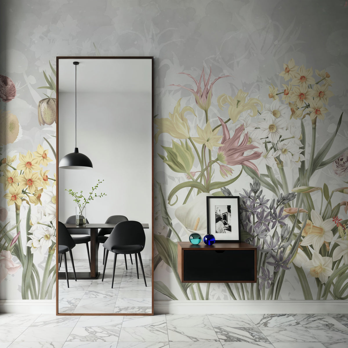 Happy Spring Flowers Mural Wallpaper - Edition 3 - room preview 06