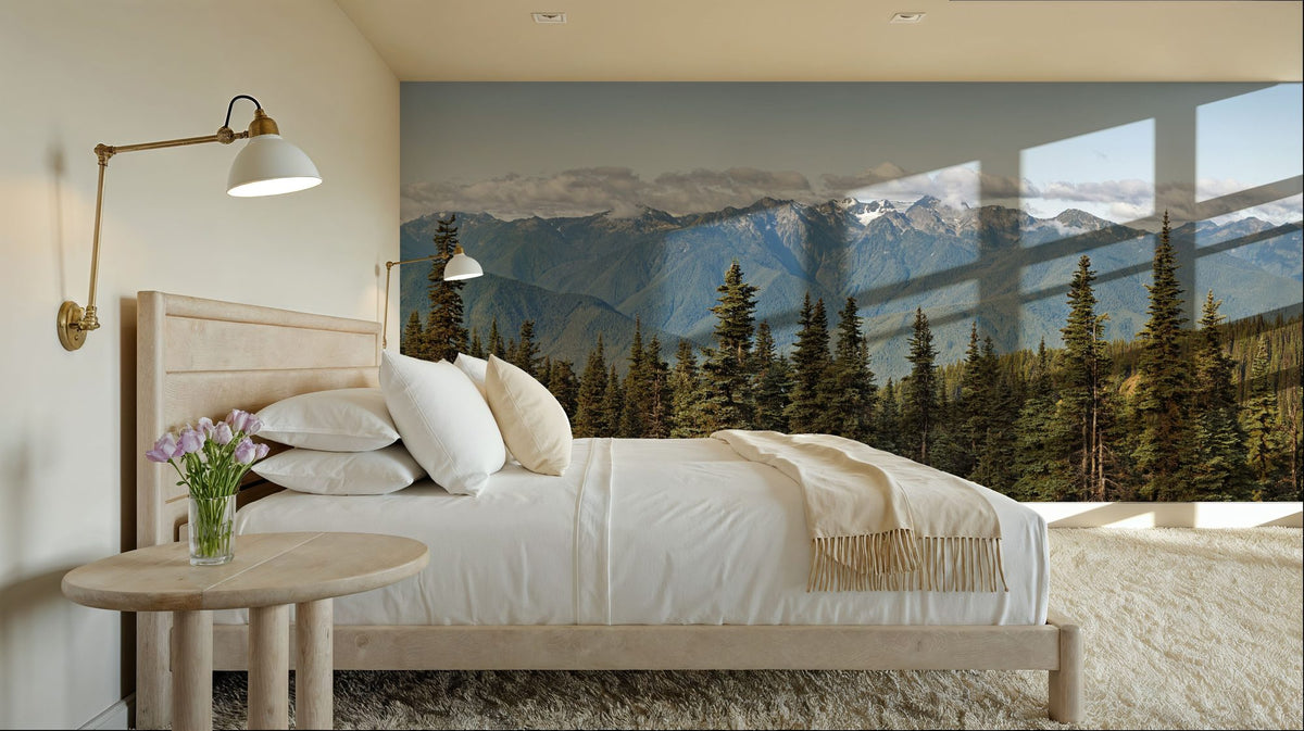 Treeline Mural Wallpaper - room preview 06