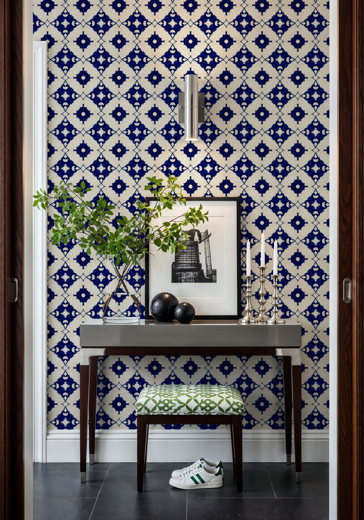 Nara Cornflower Mural Wallpaper - room preview 06