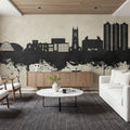 Scunthorpe England Skyline Concrete Mural Wallpaper - room preview 06
