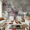 Rose Garden Green Mural Wallpaper - room preview 06