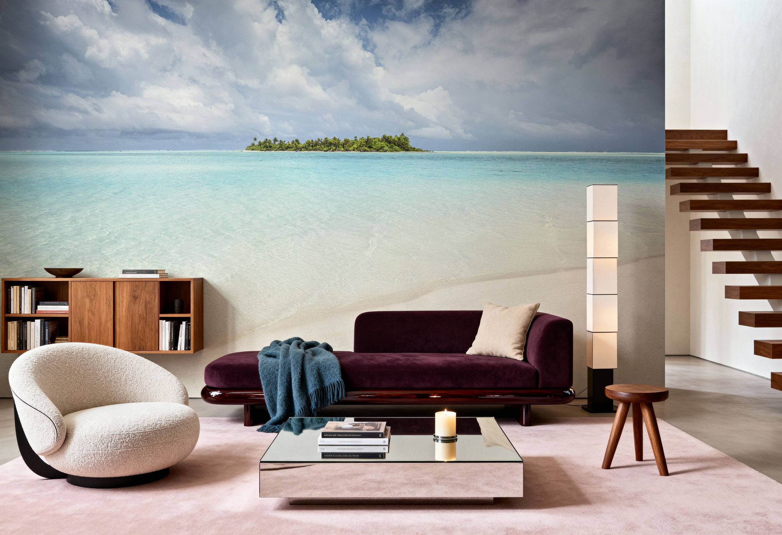 Aitutaki Beach Mural Wallpaper