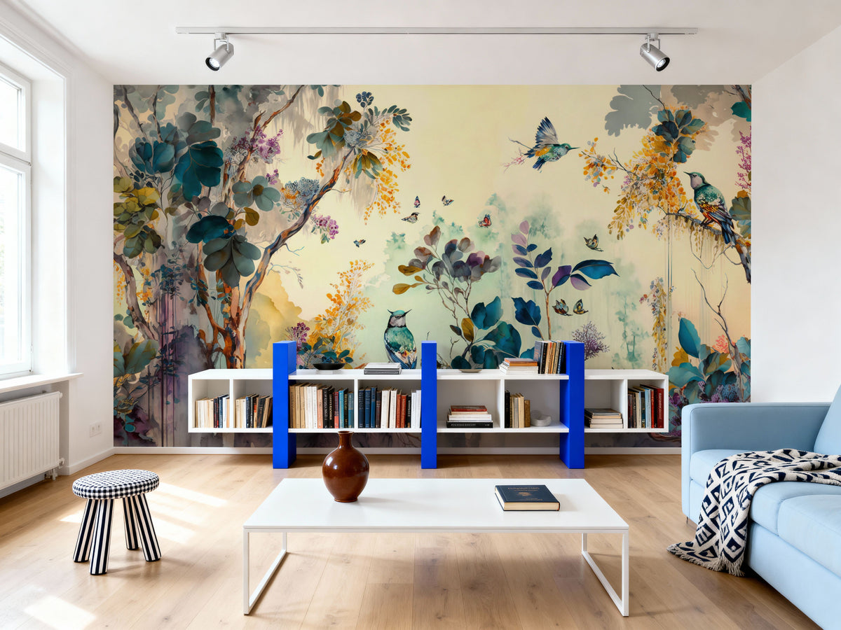 Tropical Birds Mural Wallpaper - room preview 06