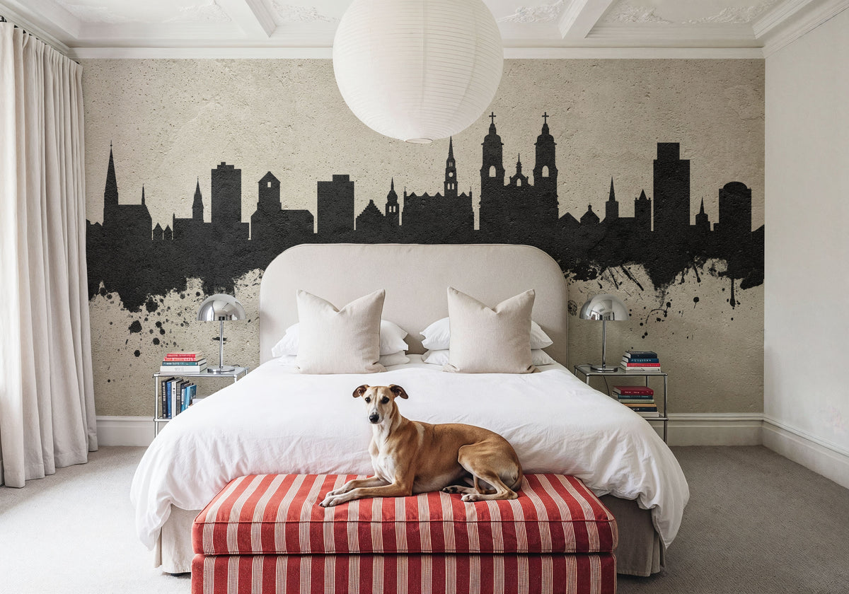 St Gallen Switzerland Skyline Concrete Mural Wallpaper - room preview 06