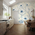 Pen and Ink Flowers I Mural Wallpaper - room preview 06