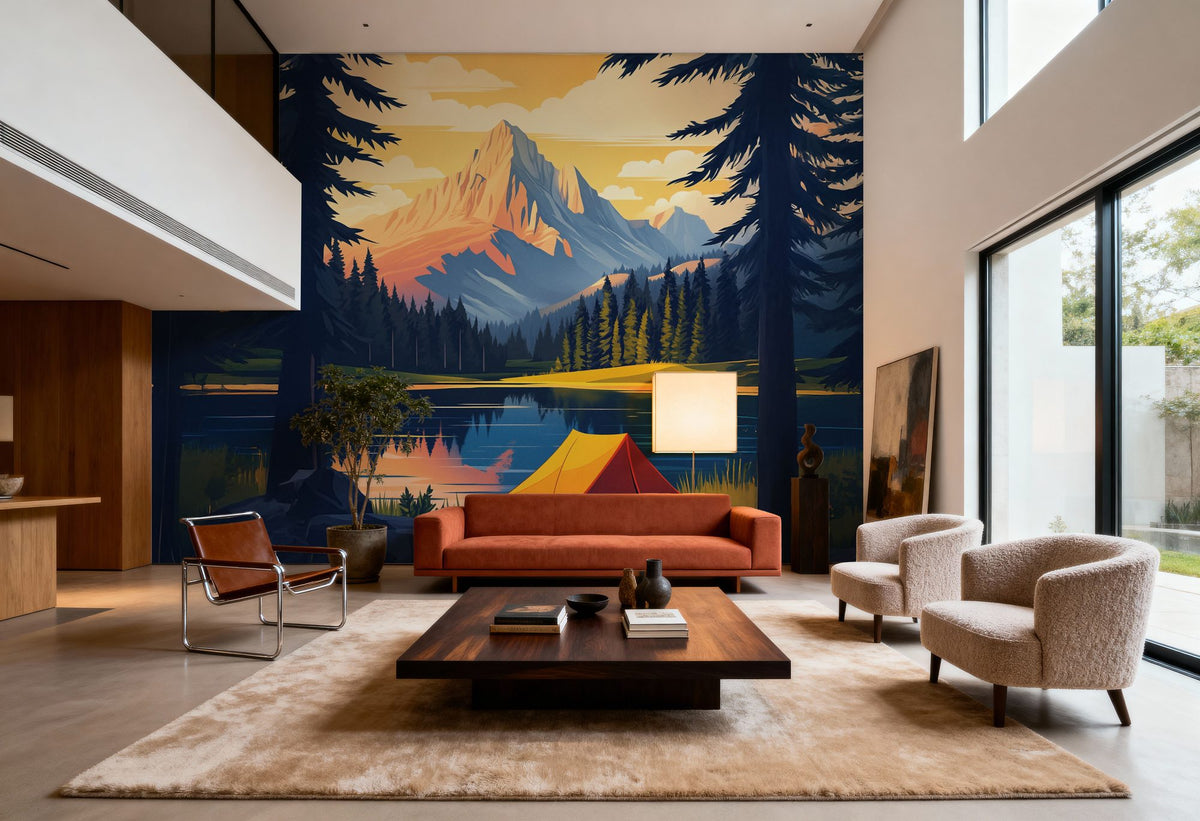 Travel Banff in Fall Mural Wallpaper - room preview 06