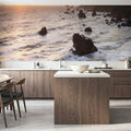 Sonoma Coast Sunset Square Mural Wallpaper - room preview 06