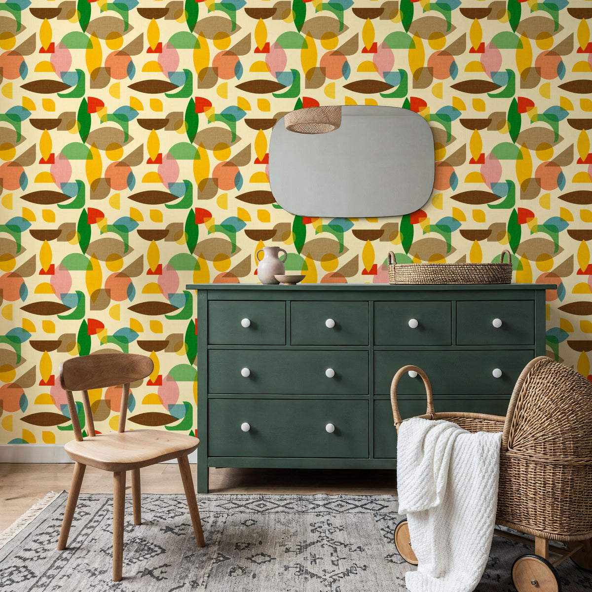 Homley Geometry, Multi Mural Wallpaper - room preview 06