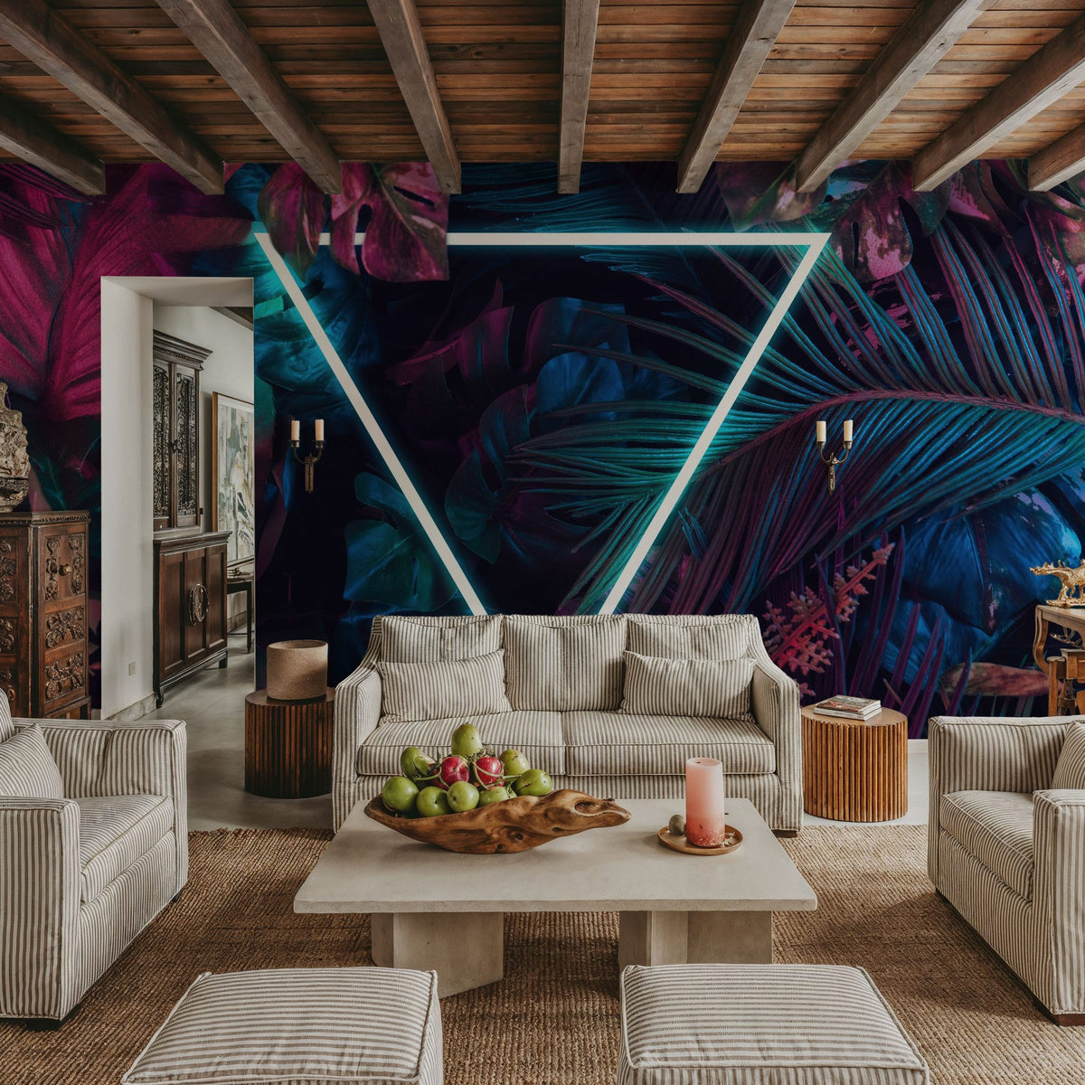 Savage Jungle Sign Mural Wallpaper - room preview 06